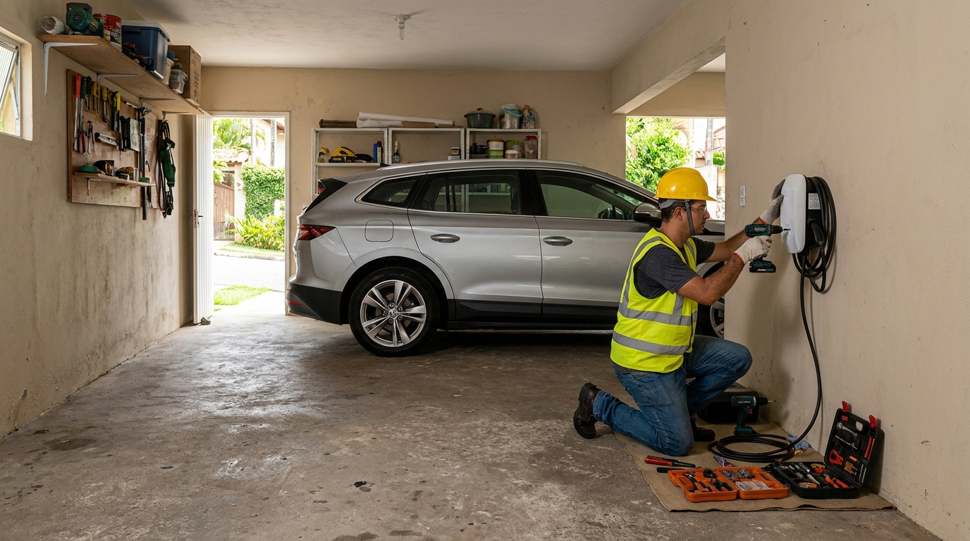 Instalação em garagem ou condomínio em São José dos Campos‑SP